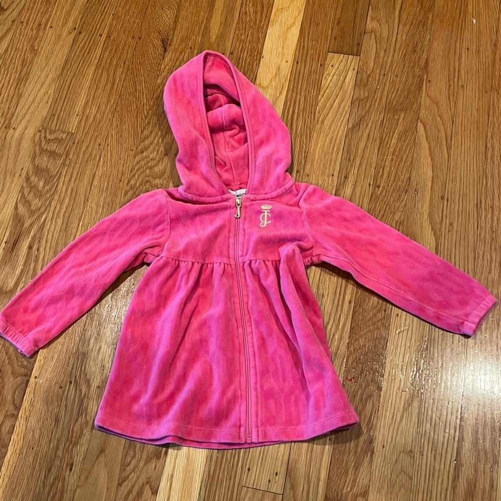 Baby girl juicy couture zip cover up